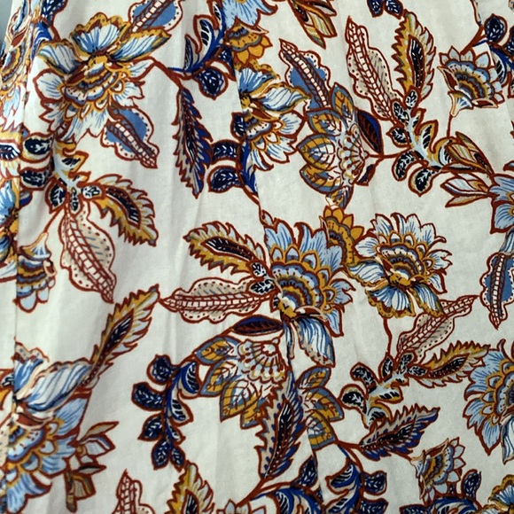 Floral linen midi dress - Picture 4 of 4